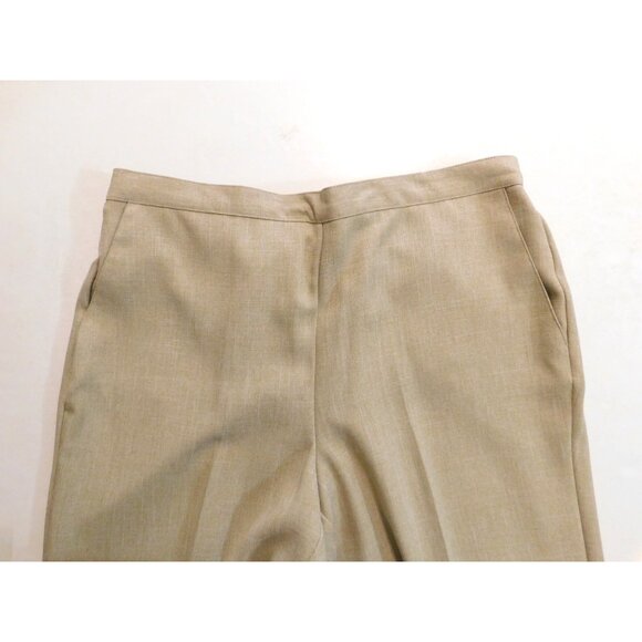 Alfred Dunner La Dolce Vita 2 Pc Pant Suit Beige Long Sleeve Jacket 16 Pants 14 - Picture 11 of 16